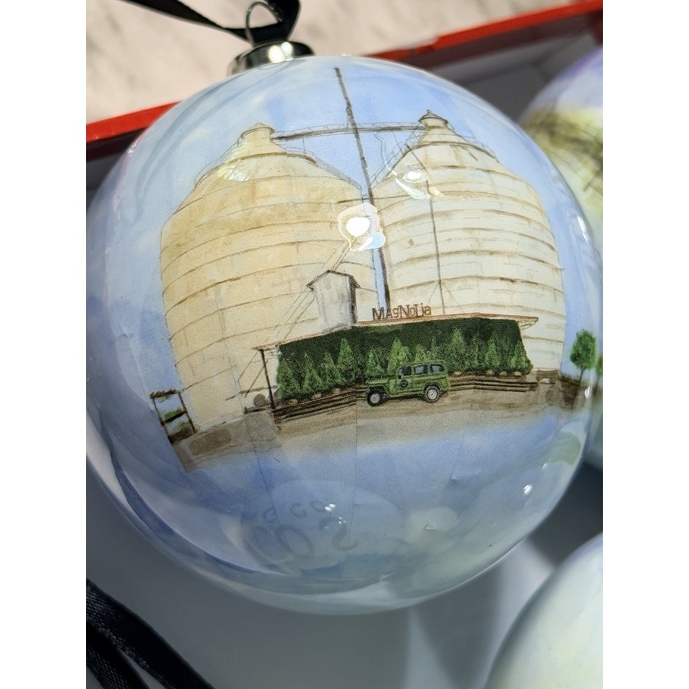 Magnolia Market  Waco TX Decoupage Ornaments Set of 7 Chip Joanna Gaines (P2892) - Picture 14 of 14